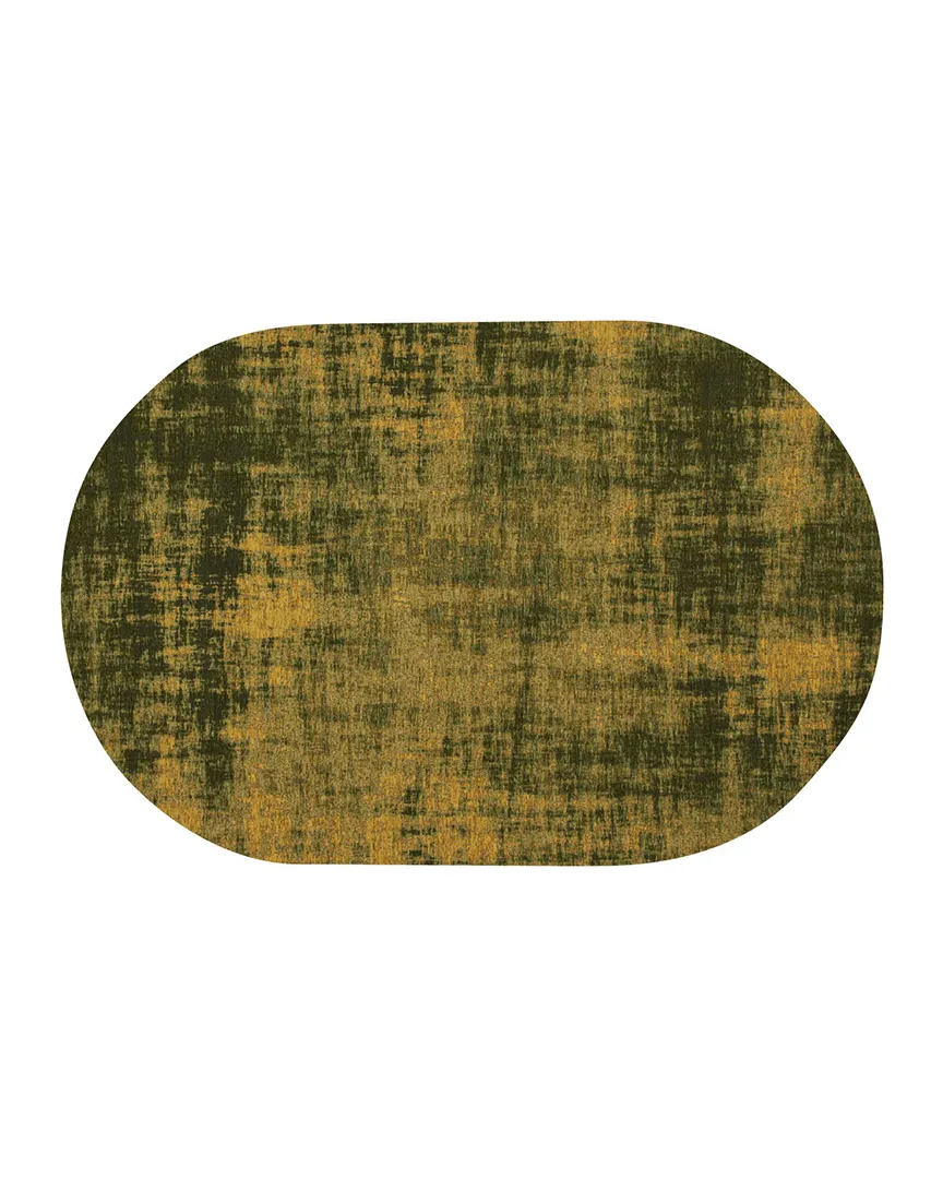 Teppich Rovinj grün 200 x 290 cm oval