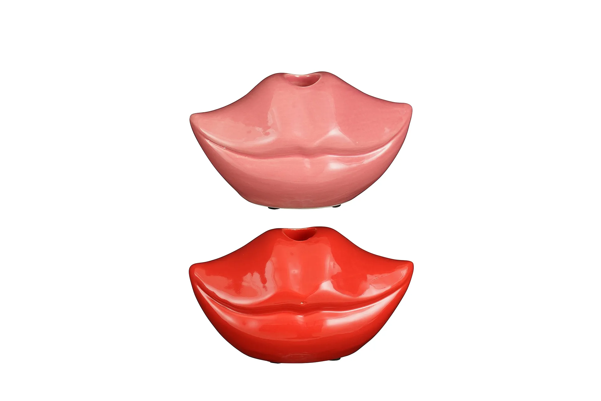 Kerzenständer Lips Rot, Pink 8 x 15,5 cm