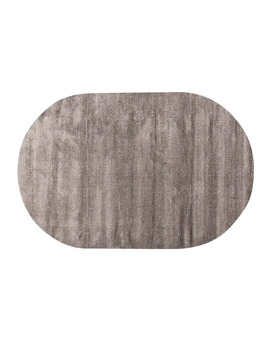 Teppich Bodil grau 200 x 290 cm oval