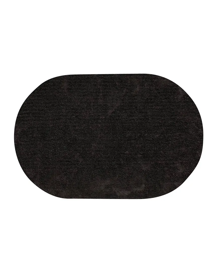 Teppich Vernissage anthrazit 200 x 290 cm oval