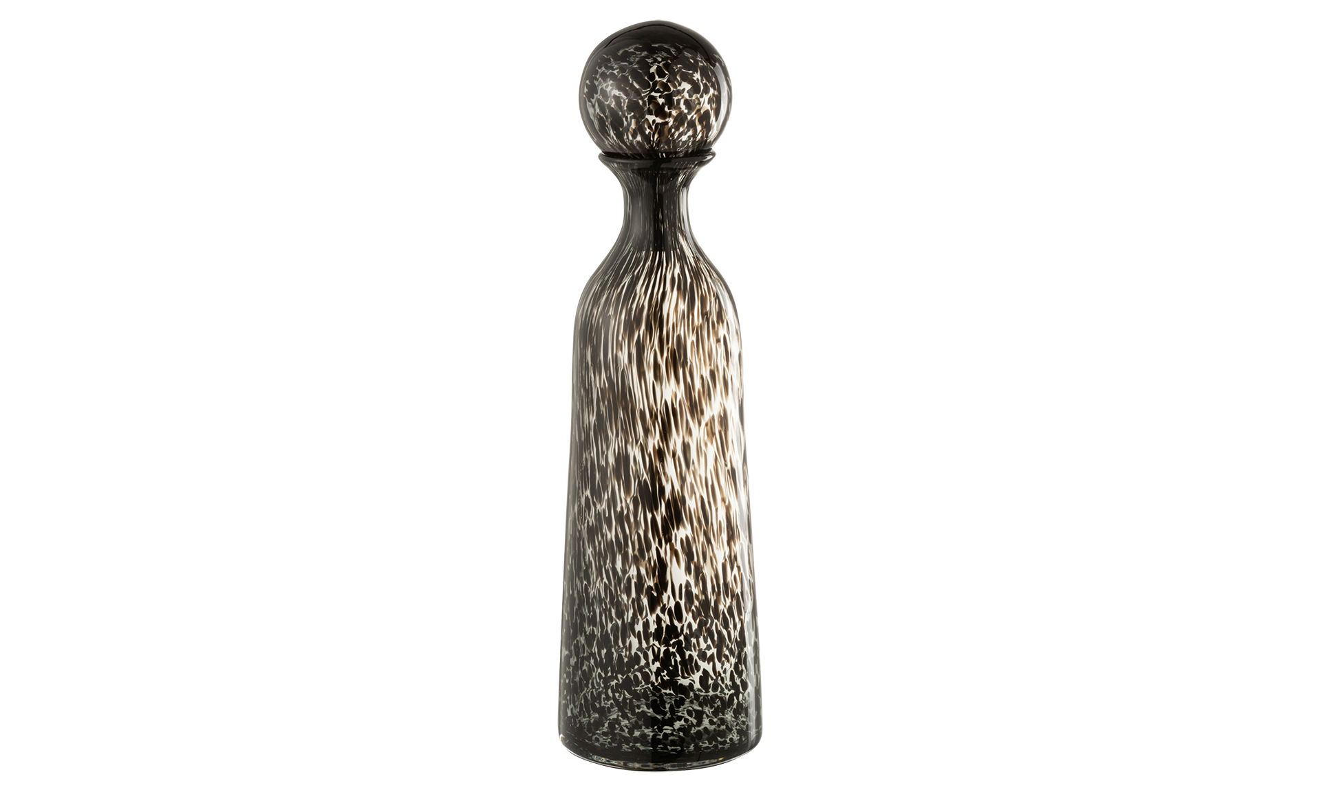 Flasche + Stopfen Hoch Schwarz
