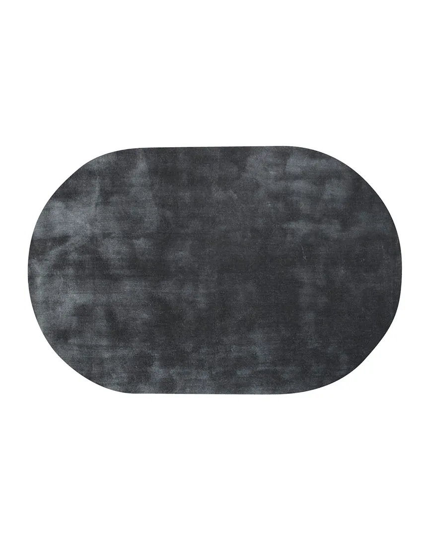 Teppich Cowan anthrazit 130 x 190 cm oval