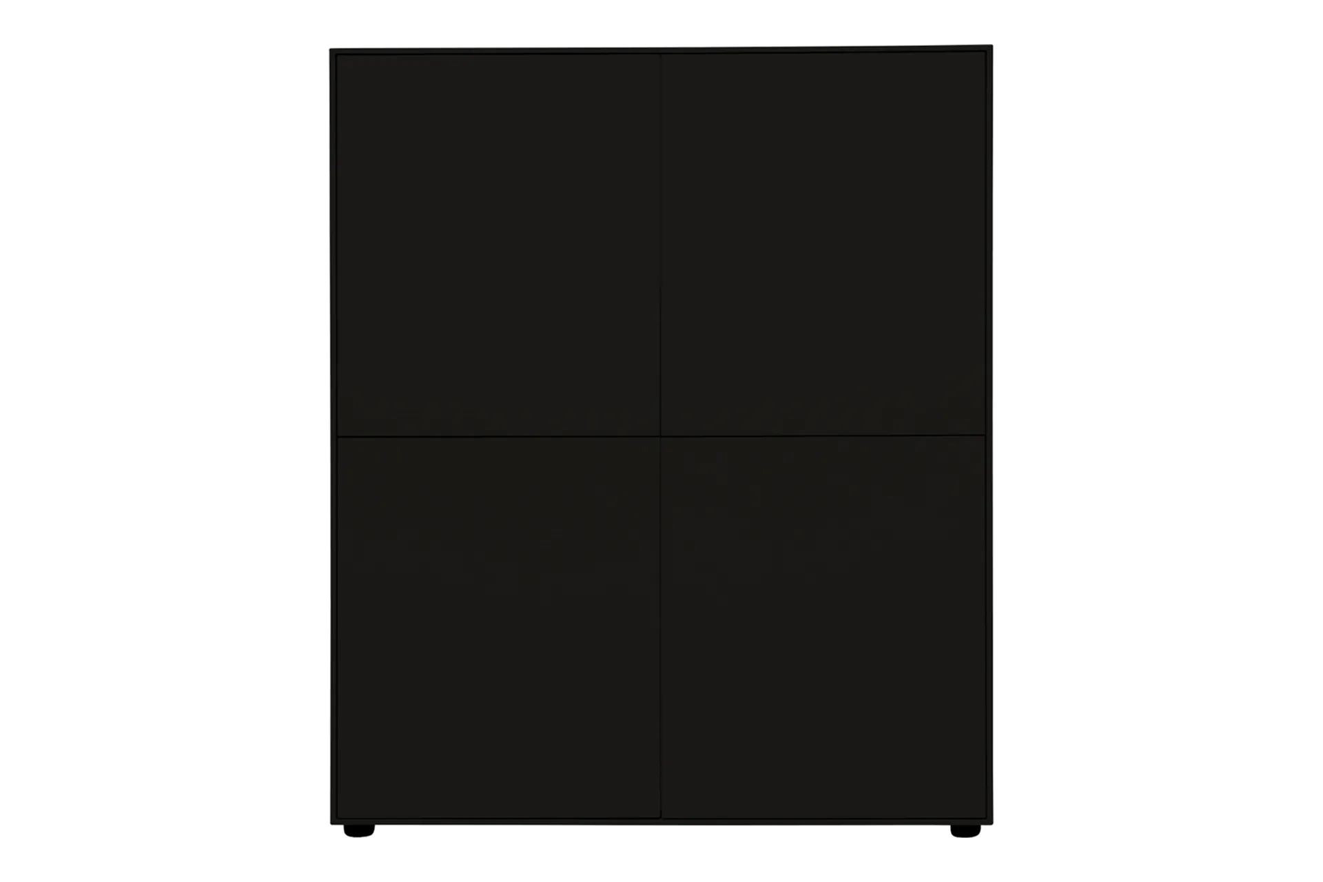 Highboard Moiano Schwarz 100 x 120 cm