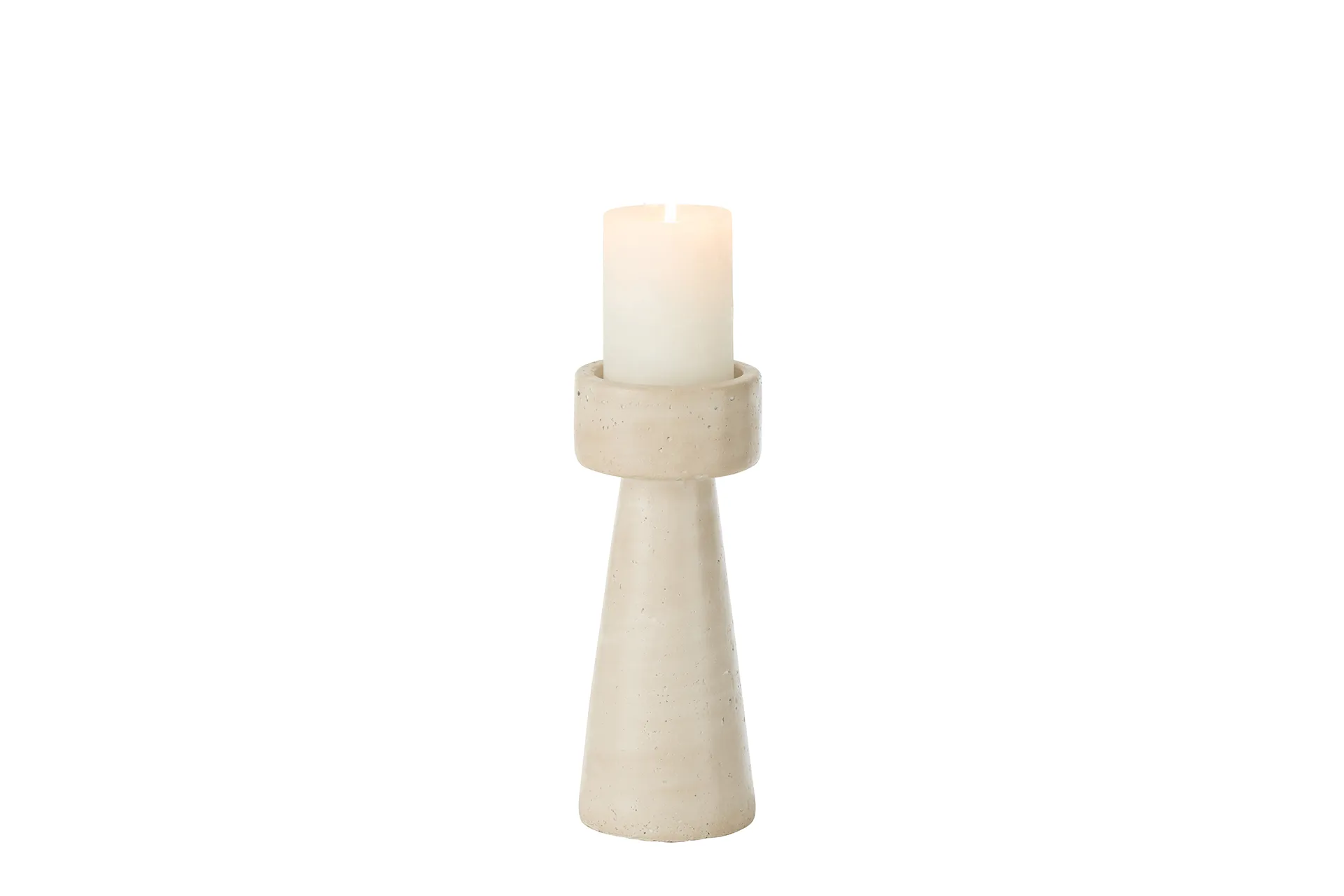 Kerzenhalter Olina creme 10 x 25 cm