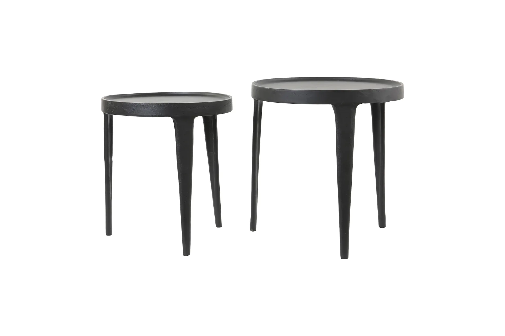 Beistelltisch, 2er-Set Toto schwarz 43 cm