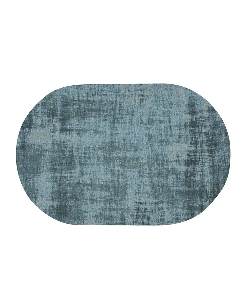 Teppich Rovinj hellblau 160 x 230 cm oval