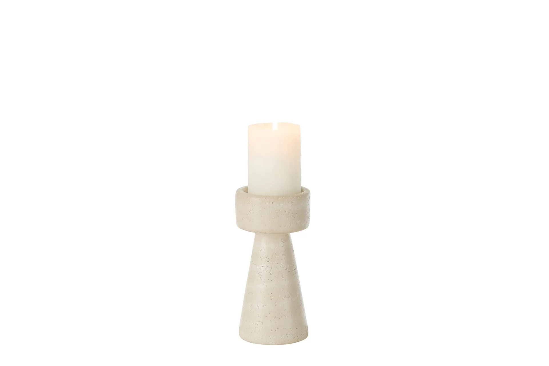 Kerzenhalter Olina beige 10 x 20 cm