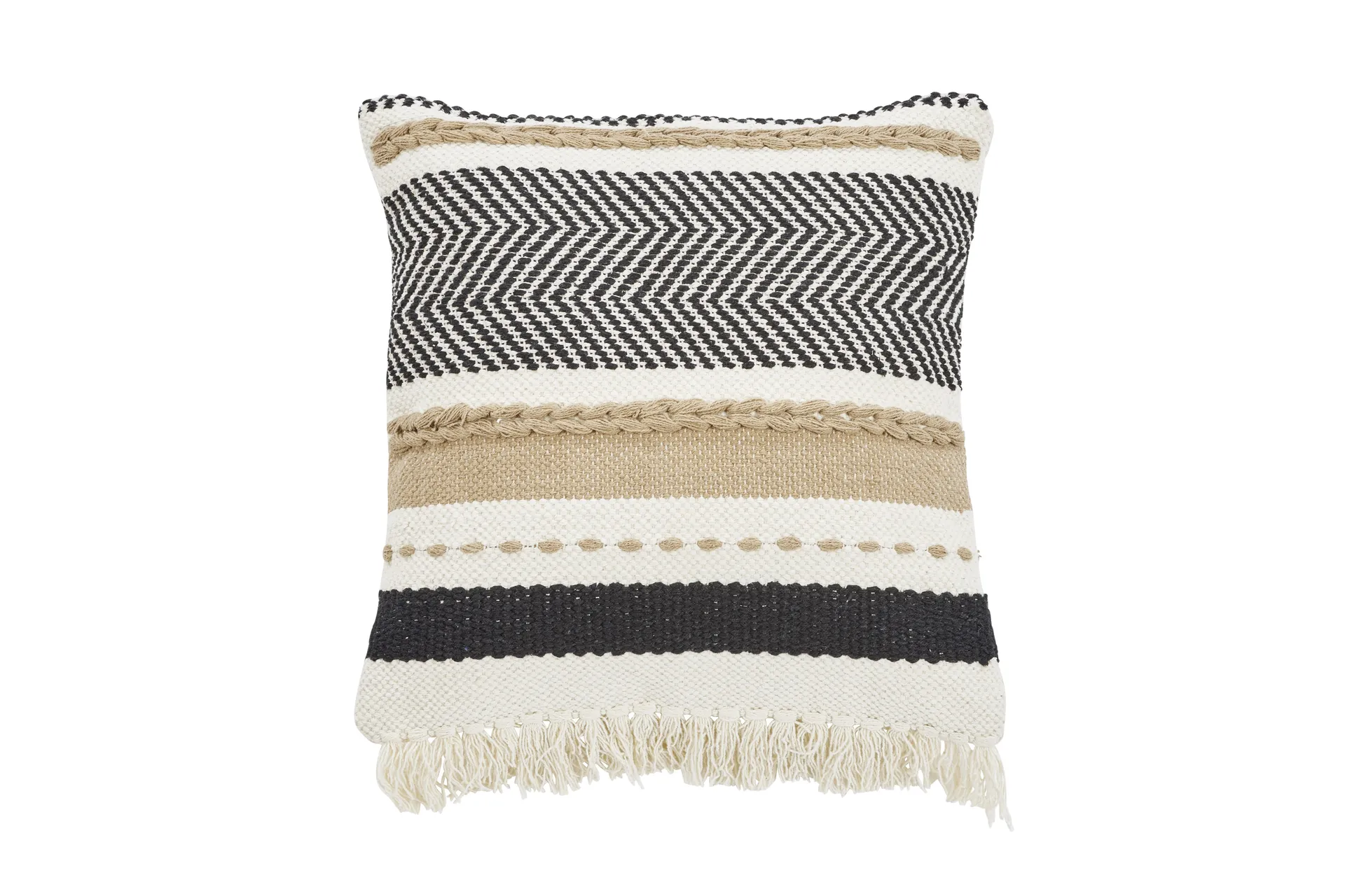 Kissen Indira schwarz, beige 45 x 45 cm