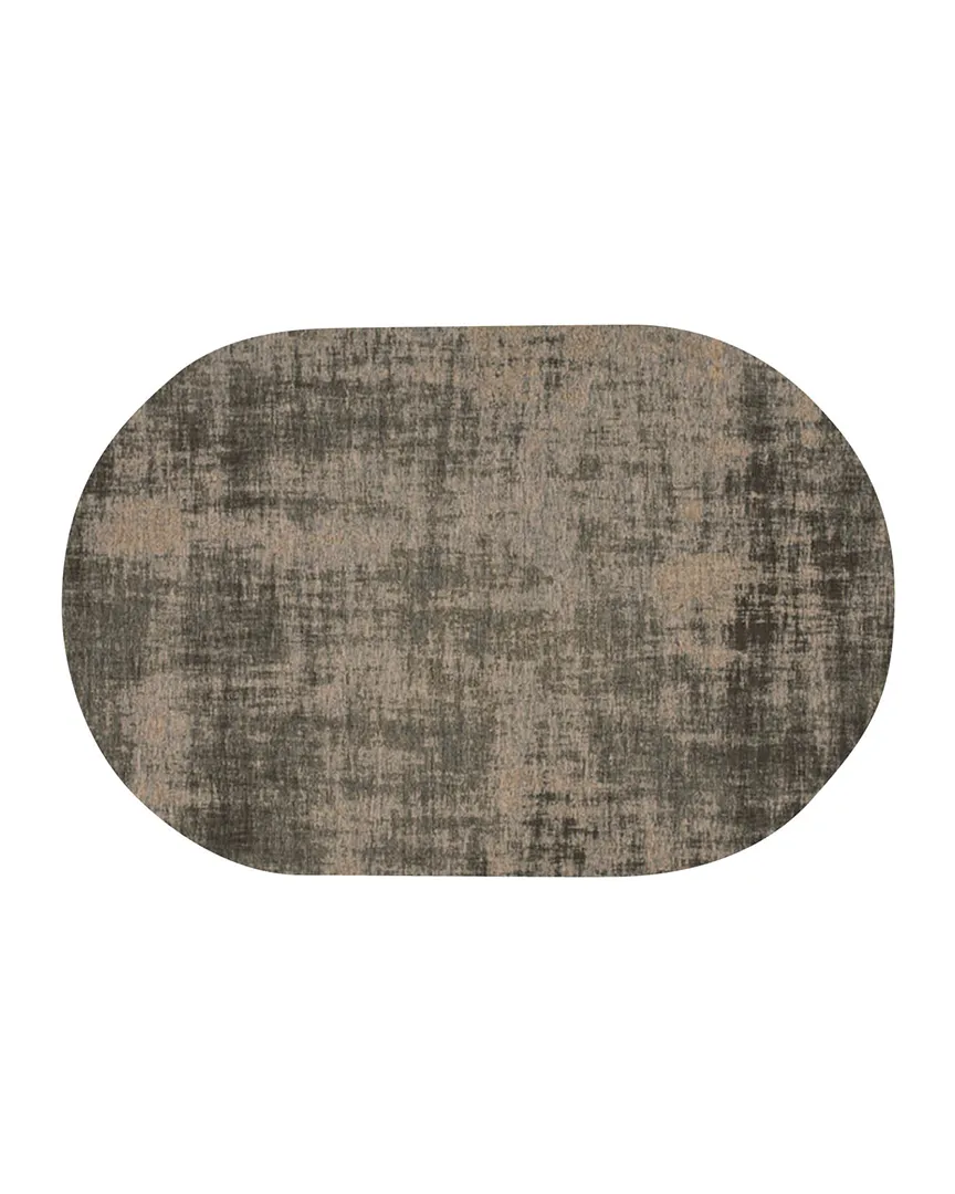 Teppich Rovinj grau 130 x 190 cm oval